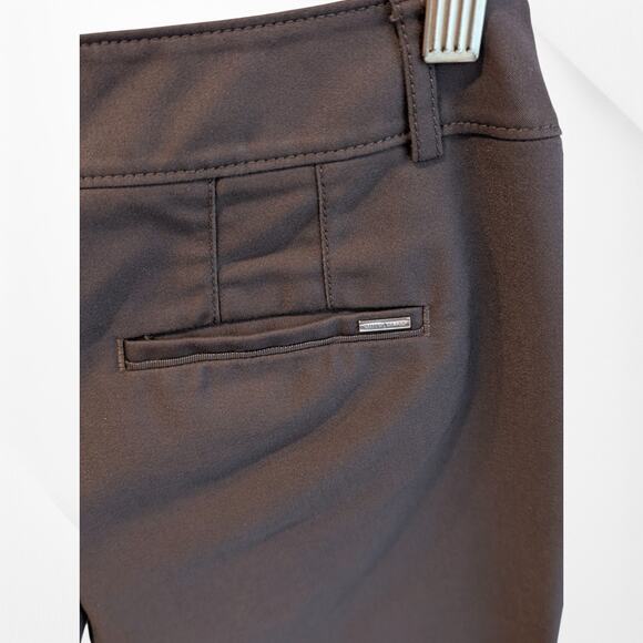 White House Black Market Slim Ankle Length Brown Pants  With Side Zipper - 4 - Picture 3 of 8